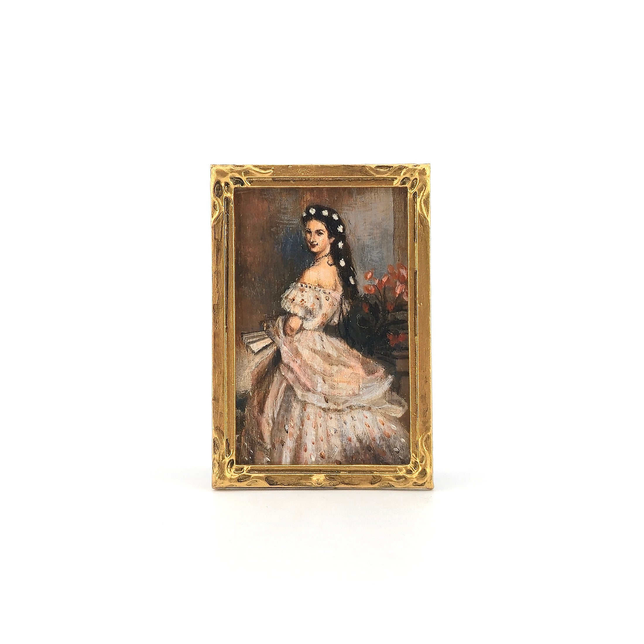 Masaya Okada "Empress Elisabeth of Austria (Sisi)" 1:12 Oil Painting with Wood Frame