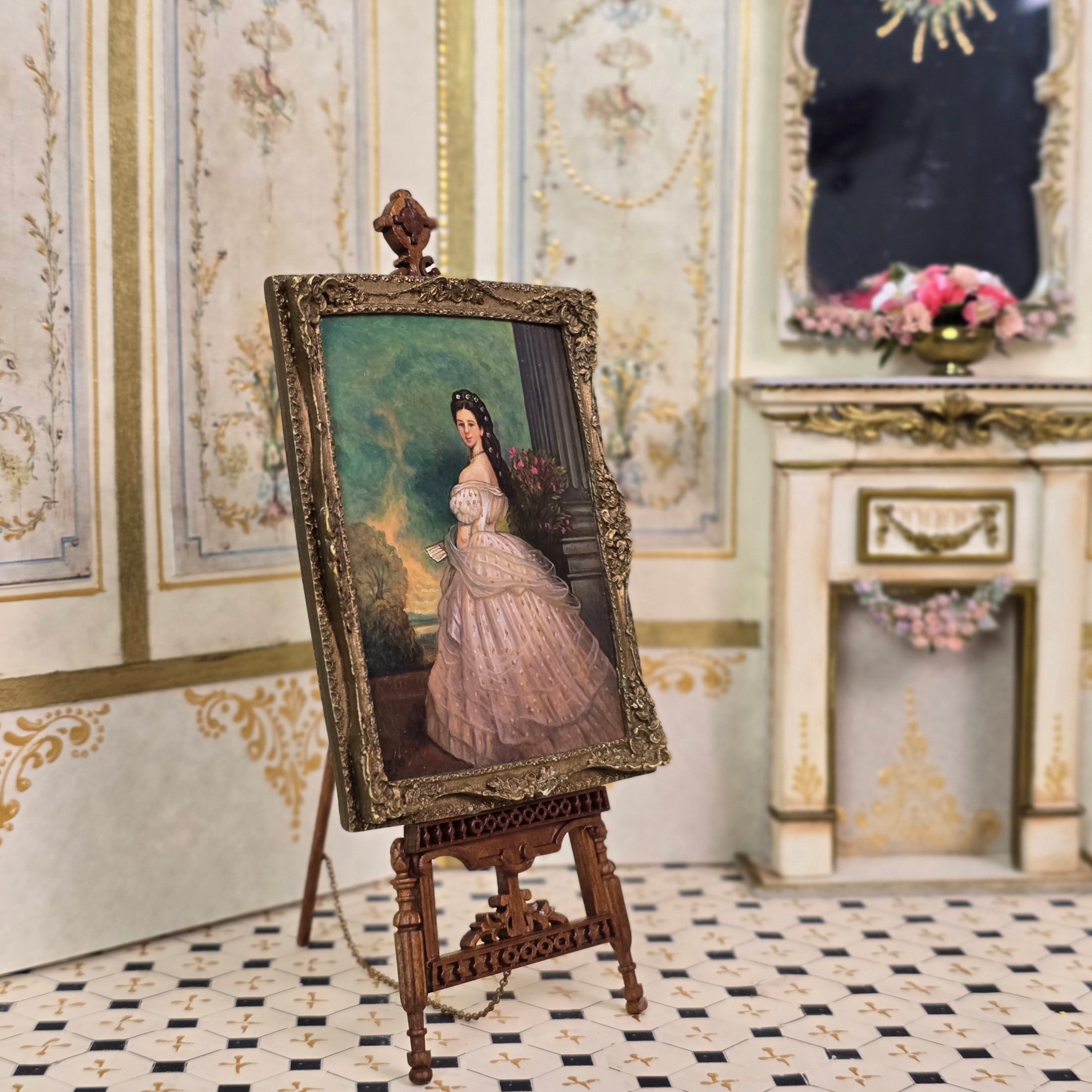 Paul Saltarelli "Empress Elisabeth (Sisi) of Austria" in Diamond Star Gown Oil Painting