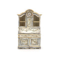 Load image into Gallery viewer, Aurearte Swedish Gustavian Clock Secretary Cabinet Dollhouse Miniature

