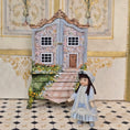 Load image into Gallery viewer, Diane Yunnie Porcelain Victorian Companion Doll for Child, Blue Silk Dress

