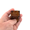Load image into Gallery viewer, Miniature Dollhouse Carved Marquetry Inlay Side Table Artisan Signed A.E.V.
