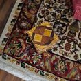 Load image into Gallery viewer, Miniature Dollhouse Carved Marquetry Inlay Side Table Artisan Signed A.E.V.
