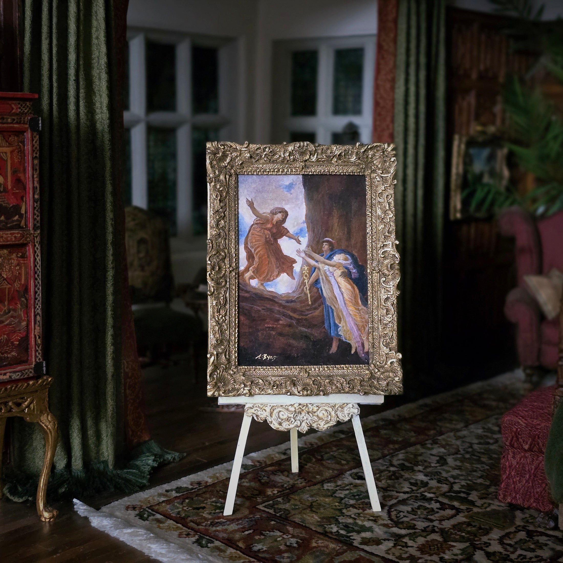 Lara Byng "The Return of Persephone" Framed Greek Mythology Oil Painting