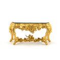 Load image into Gallery viewer, John Hodgson 1999 Gold Rococo Console with Green Marble Table Top 1:12
