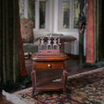 Load image into Gallery viewer, Mike Sparrow Tantalus Liquor Cabinet Barware Set Glass, Silver & Mahogany
