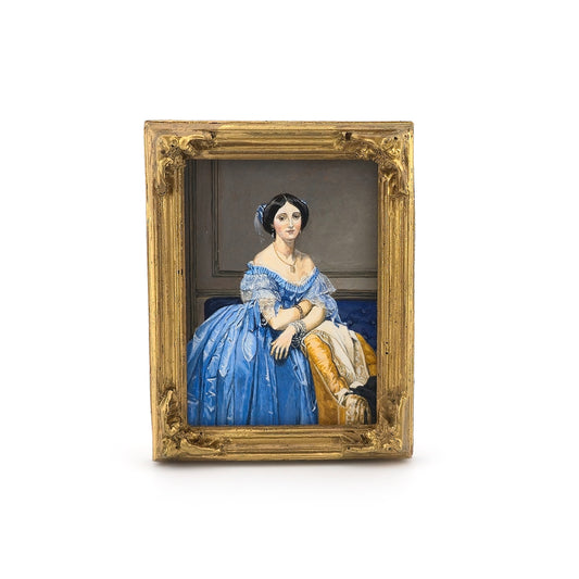 RESERVED IRENE Linda McBreen 2010 "The Princesse de Broglie" After Ingres Framed Oil Painting