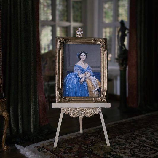 RESERVED IRENE Linda McBreen 2010 "The Princesse de Broglie" After Ingres Framed Oil Painting