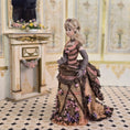 Load image into Gallery viewer, Stacy Hoffman Porcelain Victorian Lady Dollhouse Doll Floral & Lace Gown

