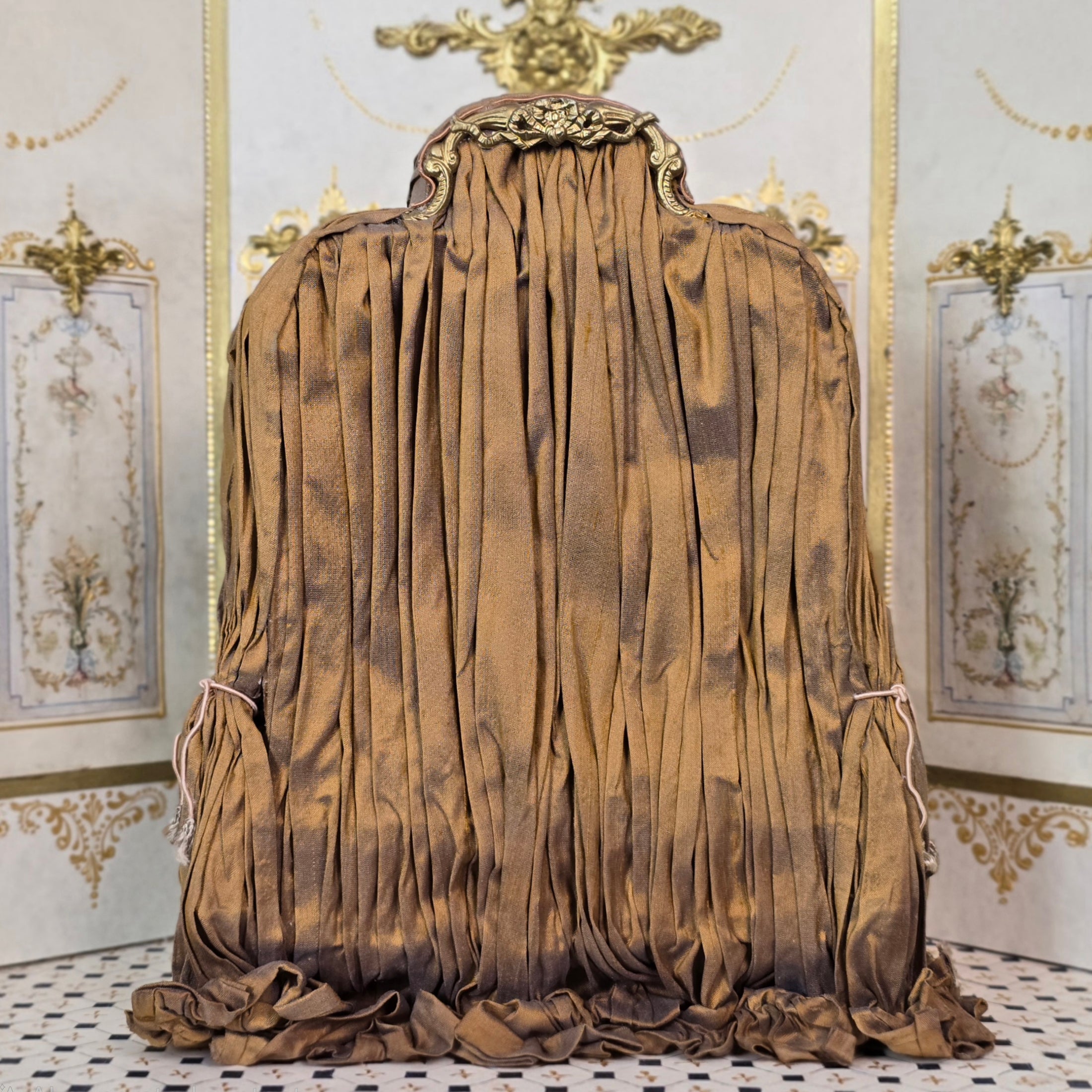 June Clinkscales 2009 Opulent Draped Silk Louis XV Canopy Daybed OOAK