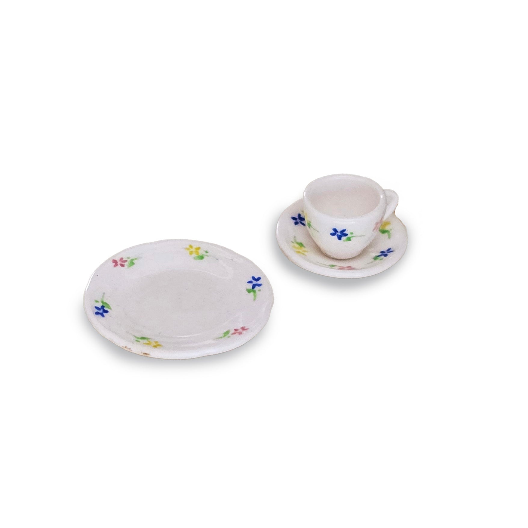 Karen Griffiths RARE Stokesay Ware Porcelain 3-Piece Breakfast Set