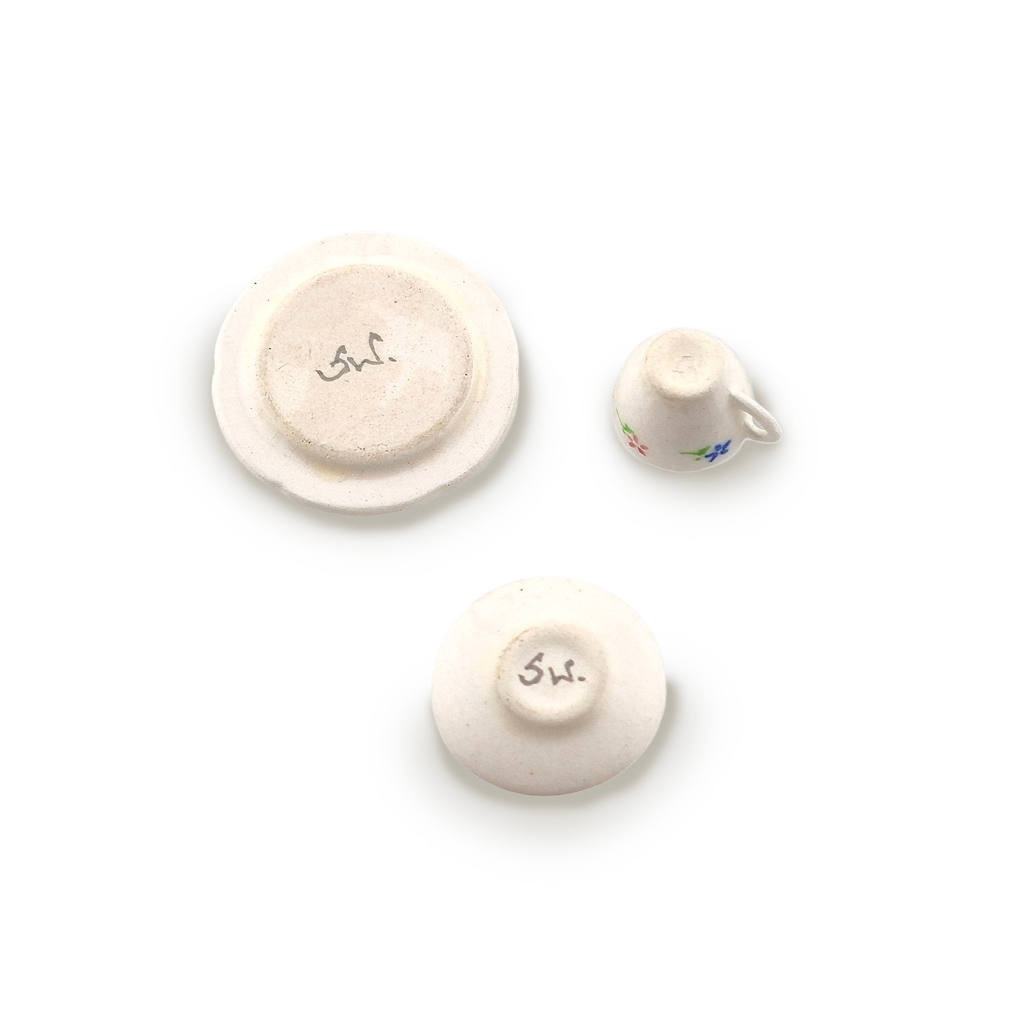 Karen Griffiths RARE Stokesay Ware Porcelain 3-Piece Breakfast Set