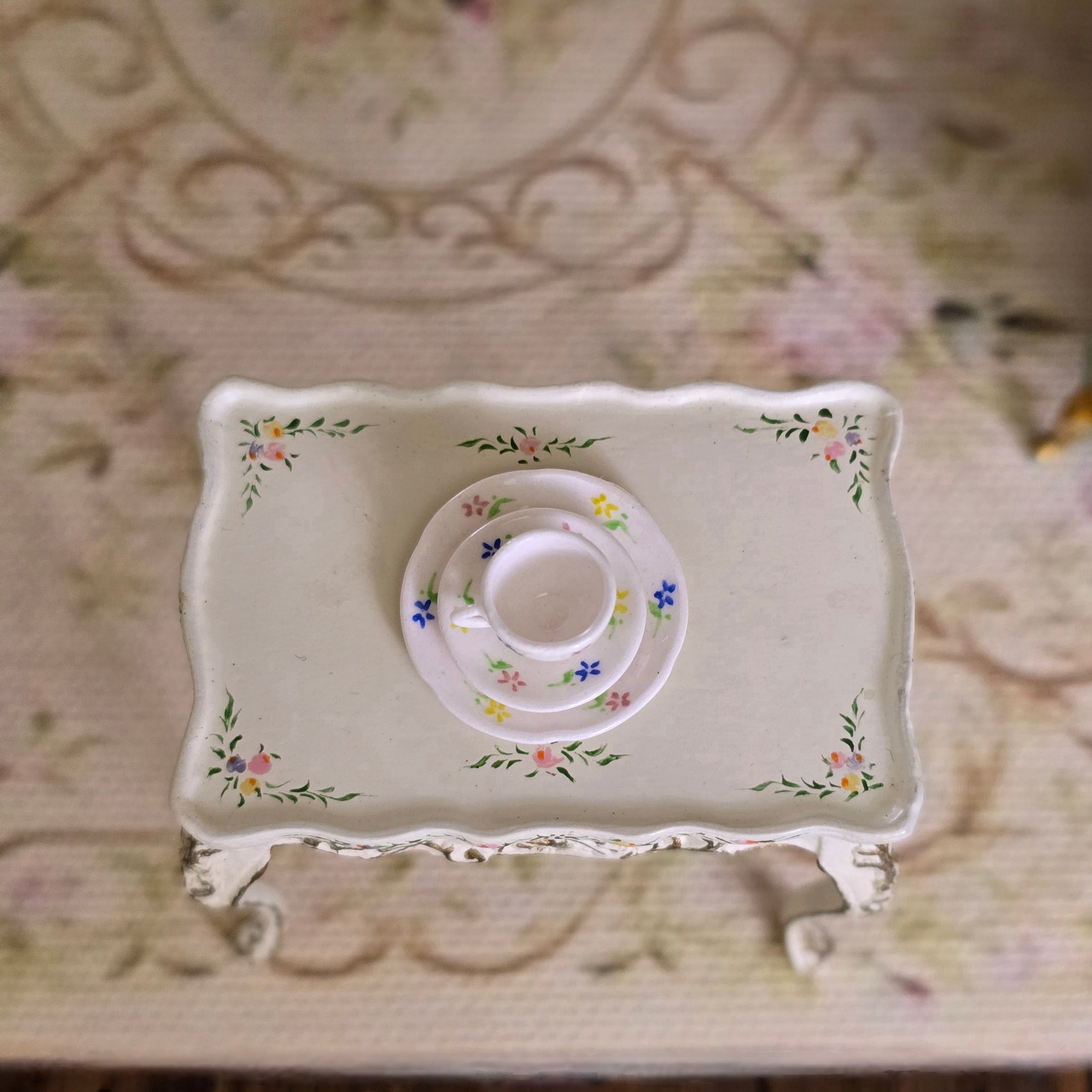 Karen Griffiths RARE Stokesay Ware Porcelain 3-Piece Breakfast Set