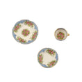 Load image into Gallery viewer, Teresa Welch Baby Blue Rose 3-Piece Porcelain Dessert Set 2014
