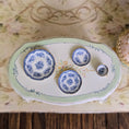 Load image into Gallery viewer, Teresa Welch Gilt Cobalt Blue & White Porcelain 4-Piece Place Setting 2015
