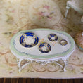 Load image into Gallery viewer, Teresa Welch 2000 Cobalt Blue & Pink Floral 4-Piece Place Setting
