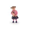 Load image into Gallery viewer, Irina Martin Pigtails Girl Dollhouse Doll Holding Her Own Tiny Doll
