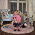 Load image into Gallery viewer, Irina Martin Pigtails Girl Dollhouse Doll Holding Her Own Tiny Doll
