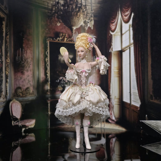 Dana Burton Porcelain Dollhouse Doll Rococo Lady "I Feel Pretty" 1:12 Scale