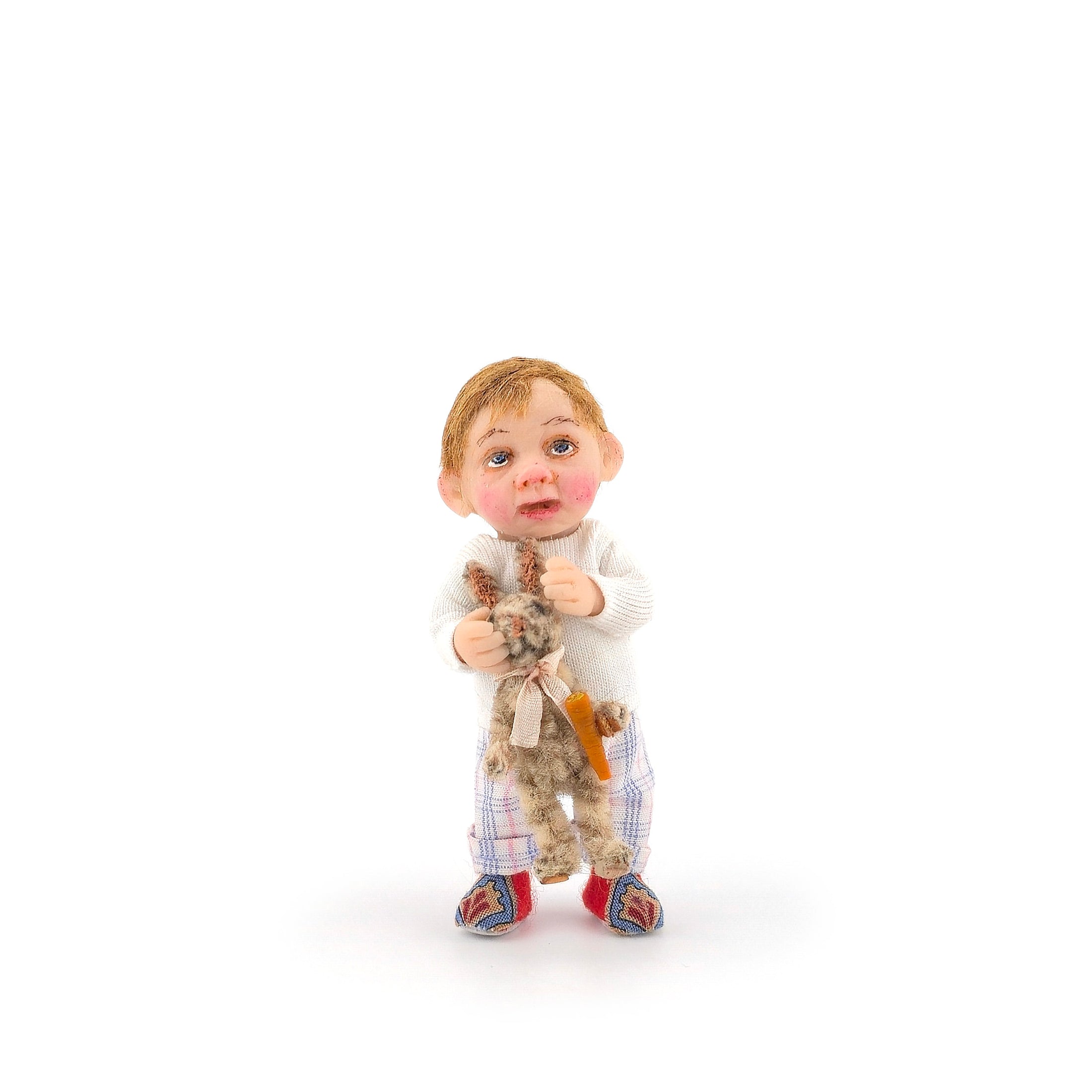 Catherine Muniere Cute Toddler Aged Boy with His Toy Bunny Rabbit