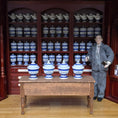 Load image into Gallery viewer, Mini Mundus Blue & White Porcelain Apothecary Jars Set of 4 Style A Group 1
