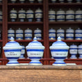 Load image into Gallery viewer, Mini Mundus Blue & White Porcelain Apothecary Jars Set of 3 Style A Group 4
