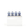 Load image into Gallery viewer, Mini Mundus Blue & White Porcelain Apothecary Jars Set of 4 Style B Group 3
