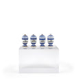 Load image into Gallery viewer, Mini Mundus Blue & White Porcelain Apothecary Jars Set of 4 Style D Group 1
