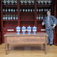 Load image into Gallery viewer, Mini Mundus Blue & White Porcelain Apothecary Jars Set of 4 Style D Group 2
