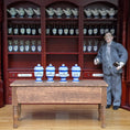 Load image into Gallery viewer, Mini Mundus Blue & White Porcelain Apothecary Jars Set of 4 Style D Group 4
