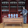 Load image into Gallery viewer, Mini Mundus Blue & White Porcelain Apothecary Jars Set of 4 Style D Group 6
