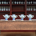 Load image into Gallery viewer, Mini Mundus Set of 4 Porcelain Apothecary Syrup Jars Style E Group 3
