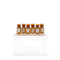 Load image into Gallery viewer, Mini Mundus Set of 6 Amber Glass Apothecary Bottles Style F Group 2
