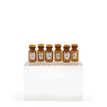 Load image into Gallery viewer, Mini Mundus Set of 6 Amber Glass Apothecary Bottles Style F Group 4
