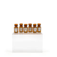 Load image into Gallery viewer, Mini Mundus Set of 6 Amber Glass Apothecary Bottles Style F Group 6

