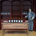 Load image into Gallery viewer, Mini Mundus Set of 6 Amber Glass Apothecary Bottles Style F Group 7
