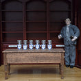 Load image into Gallery viewer, Mini Mundus Set of 6 Clear Glass Apothecary Bottles Style G Group 1
