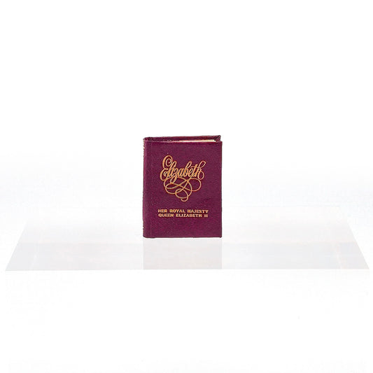 Barbara Raheb “Elizabeth” Queen Elizabeth II Miniature Readable Micro Book 1994
