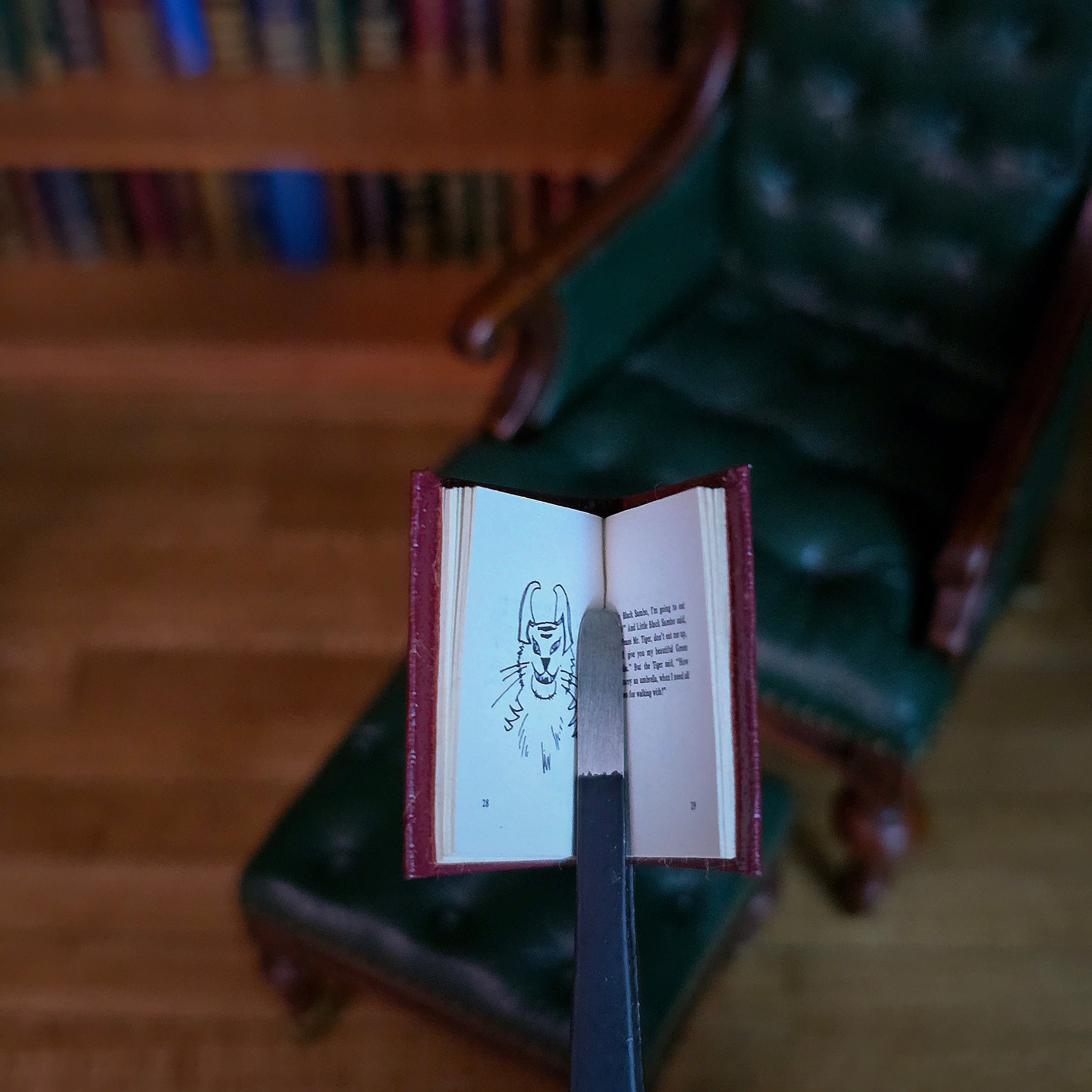 Barbara Raheb "Little Black Sambo" Readable Micro Miniature Book 1981