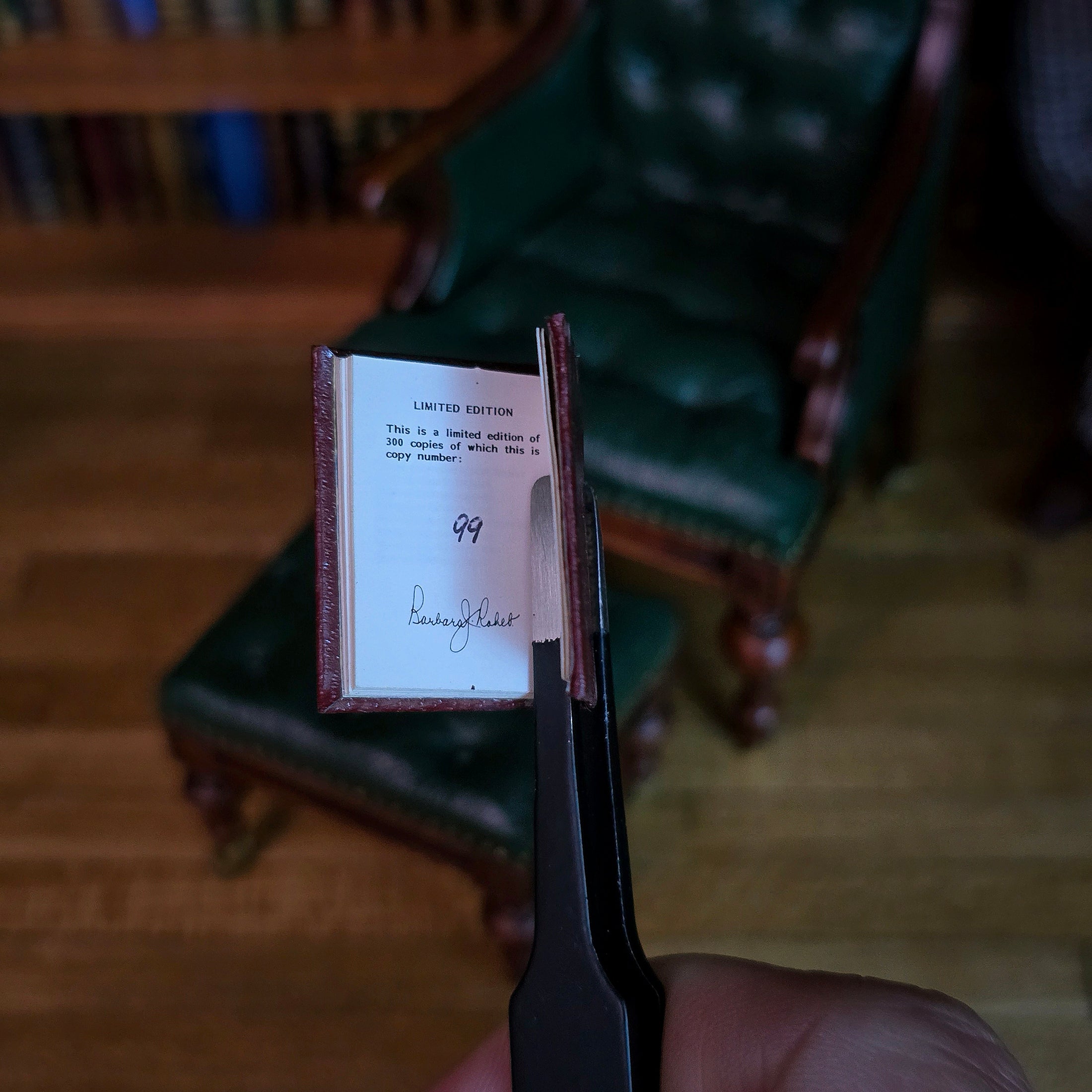 Barbara Raheb "Christmas Day in the Workhouse" Readable Micro Miniature Book