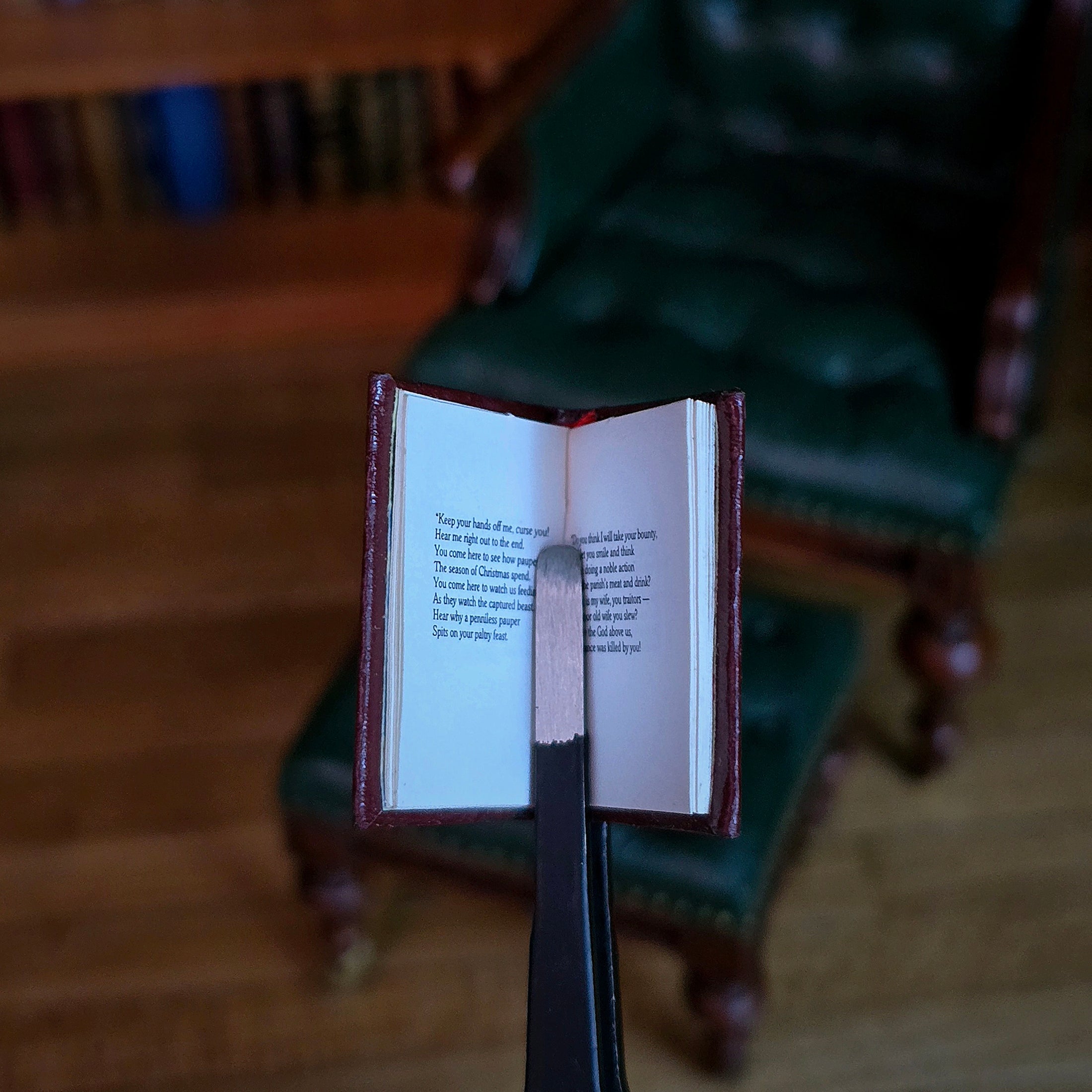 Barbara Raheb "Christmas Day in the Workhouse" Readable Micro Miniature Book