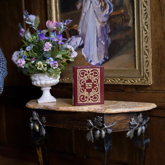 RARE Barbara Raheb "Sermon on the Mount" Readable Micro Miniature Book