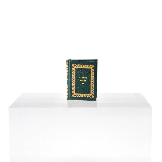 Barbara Raheb "Famous Poems" Micro Miniature Book of Poetry 1981