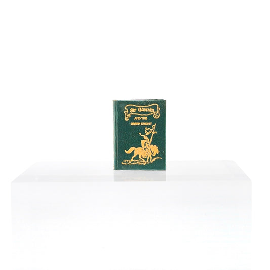 HAND COLORED Barbara Raheb "Sir Gawain and the Green Knight" Miniature Book