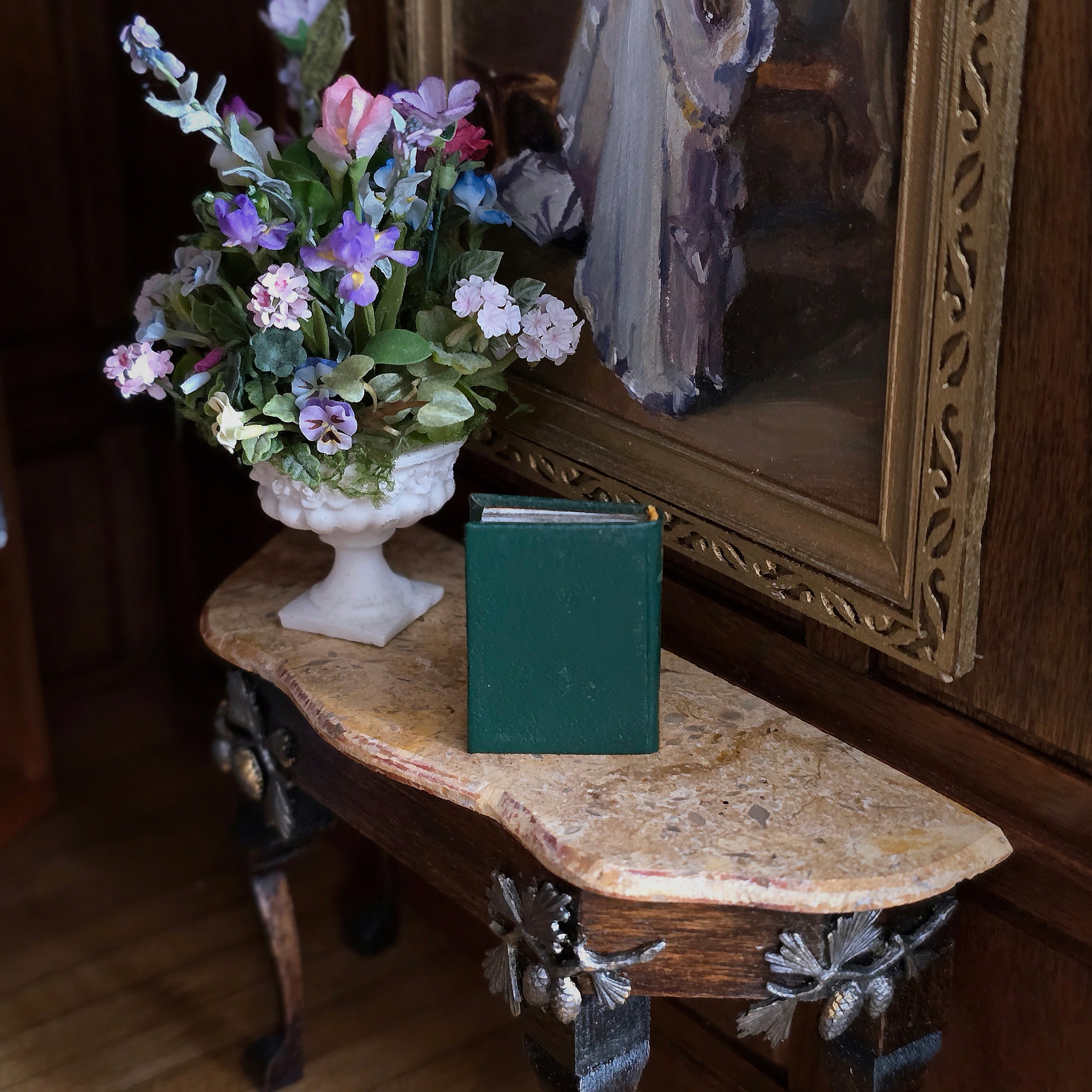 HAND COLORED Barbara Raheb "Sir Gawain and the Green Knight" Miniature Book