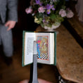 Load image into Gallery viewer, HAND COLORED Barbara Raheb "Sir Gawain and the Green Knight" Miniature Book
