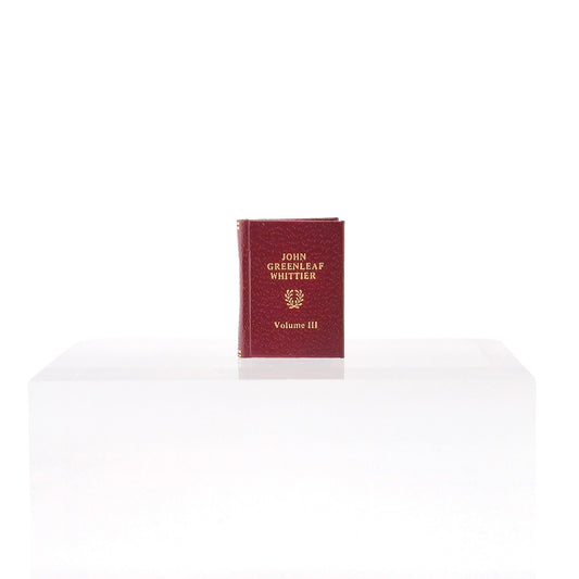 Barbara Raheb "John Greenleaf Whittier" Readable Micro Miniature Book