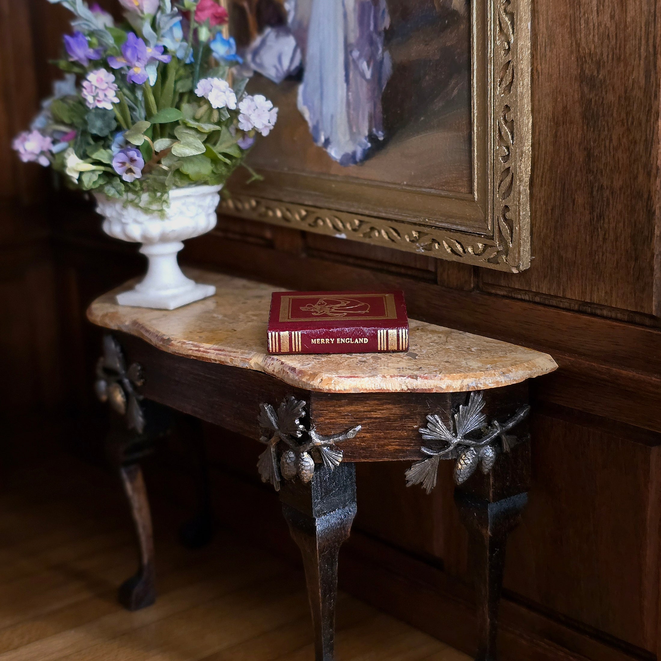 Barbara Raheb "Merry England" Readable Micro Miniature Book