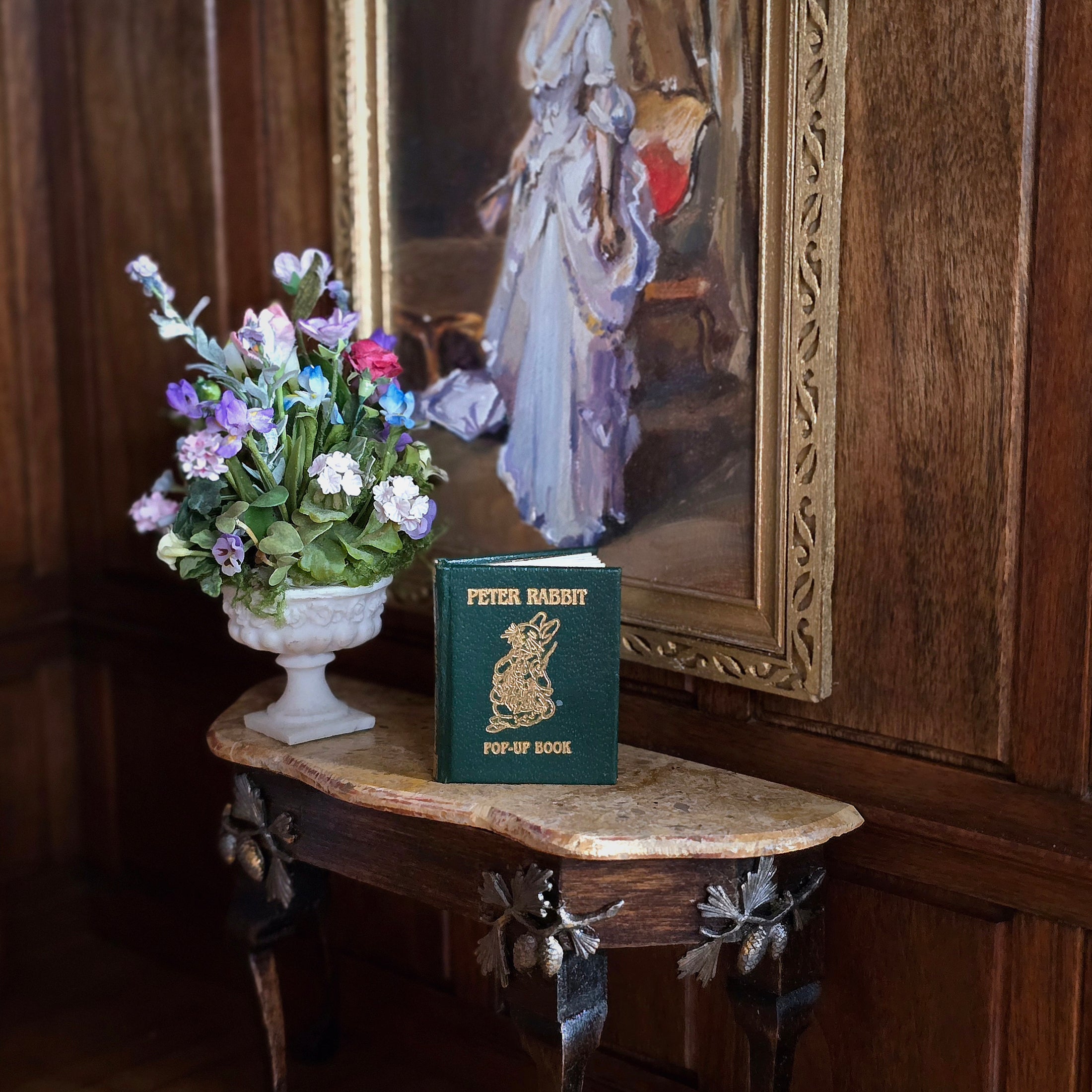 INCREDIBLY RARE Barbara Raheb "Tale of Peter Rabbit" Pop-Up Miniature Book