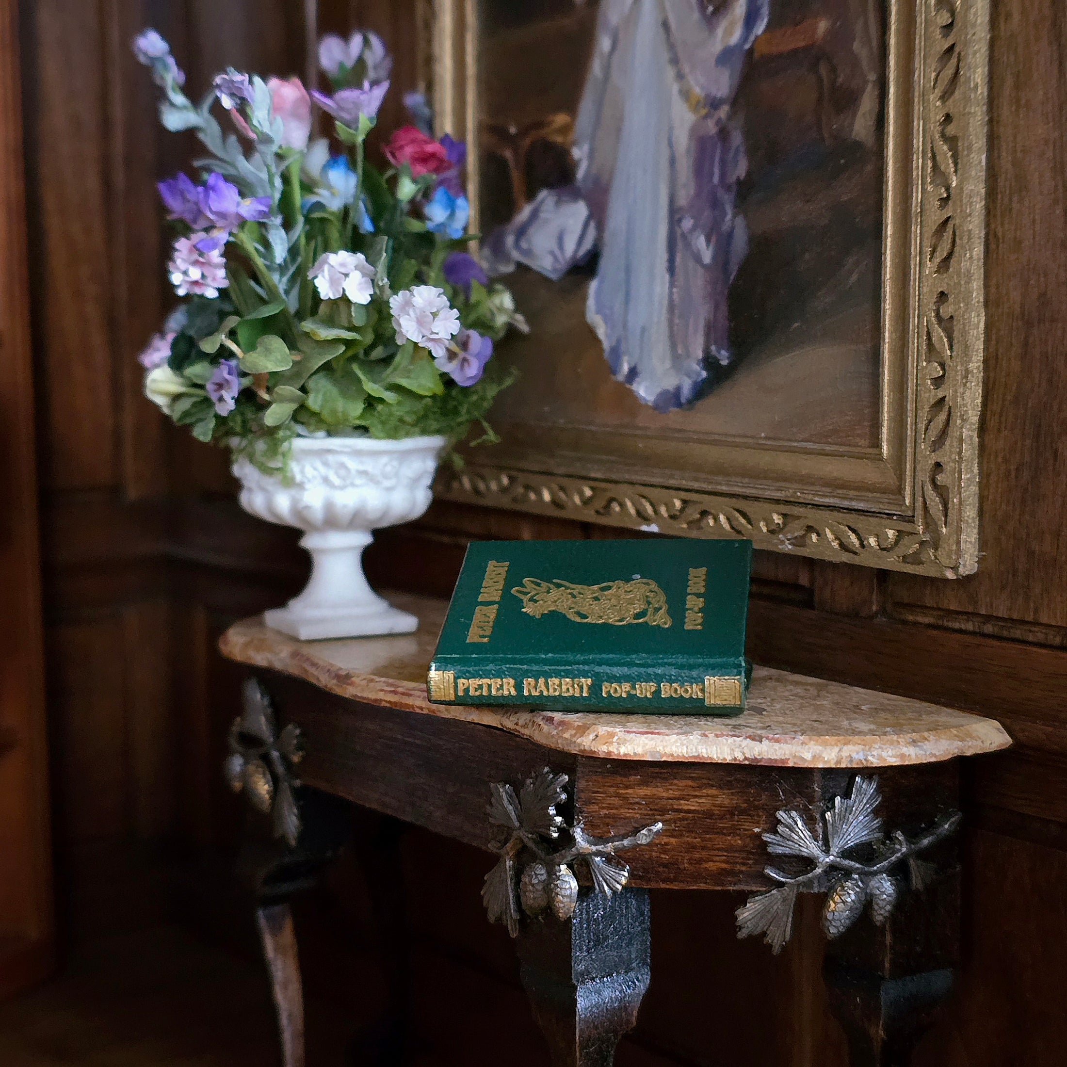 INCREDIBLY RARE Barbara Raheb "Tale of Peter Rabbit" Pop-Up Miniature Book
