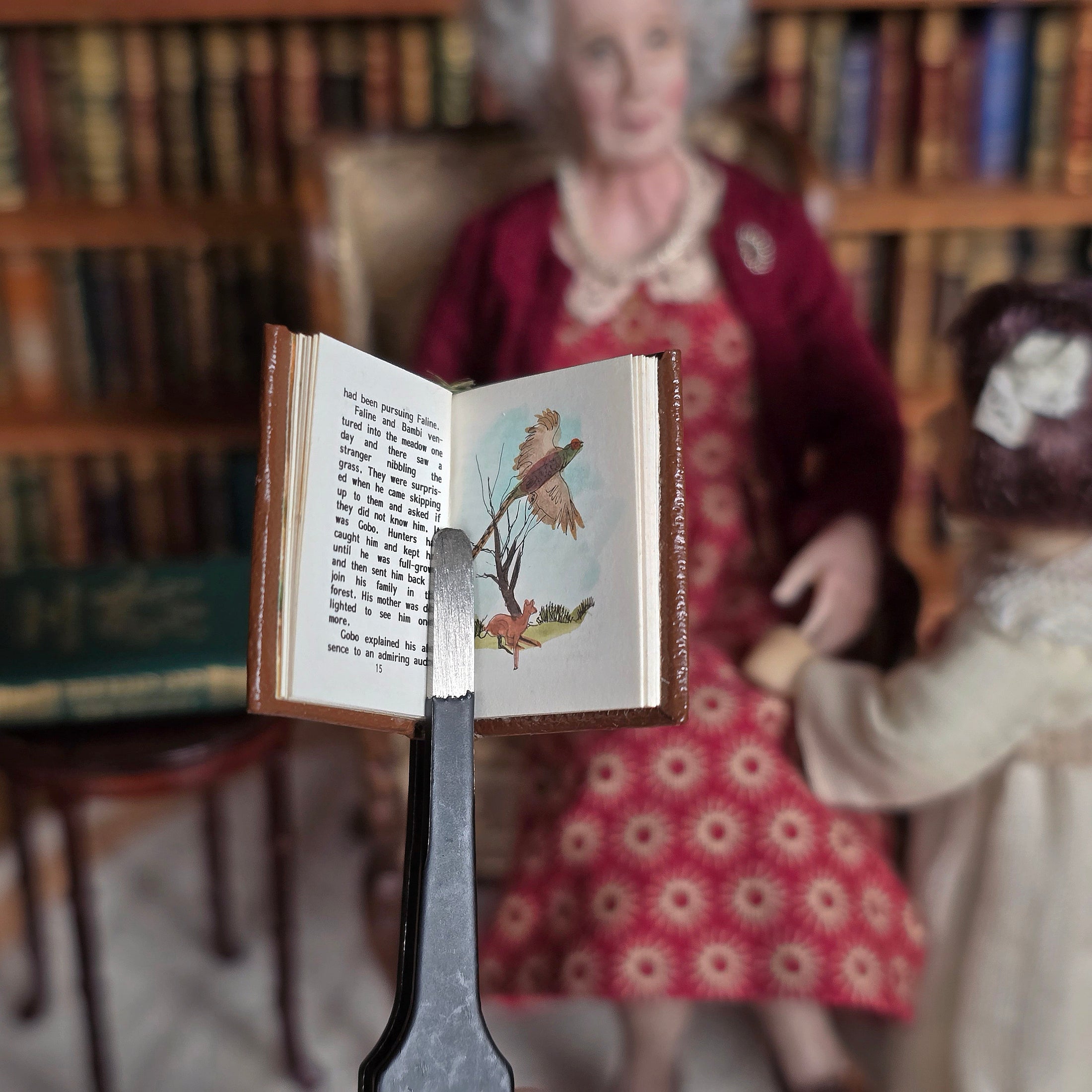 Barbara Raheb RARE HAND-COLORED Bambi Miniature Book #16/200